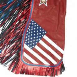 Jerry Beagley Braiding Co. Regular Adult Chap W/Flag -Western Cowboy Store 1001RF 4