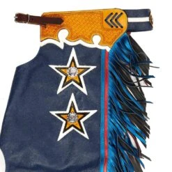 Jerry Beagley Braiding Co. Medium Youth Chap W/Flag -Western Cowboy Store 1002MF 21