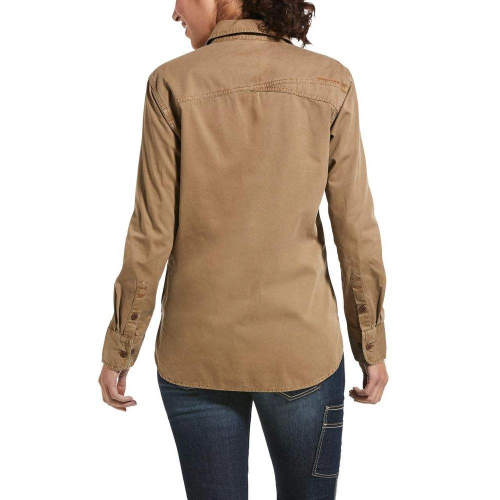 Ariat Women's Rebar Washed Twill Work Shirt 4 Ariat Women's Rebar Washed Twill Work Shirt - Image 2