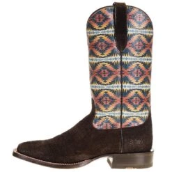Ariat Men's Ariat Pendleton Dark Coffee 13in. Night Dance Top Square Toe Boot -Western Cowboy Store 10038228 2