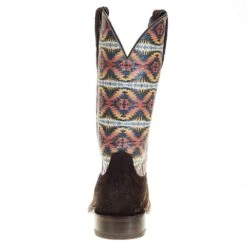 Ariat Men's Ariat Pendleton Dark Coffee 13in. Night Dance Top Square Toe Boot -Western Cowboy Store 10038228 3