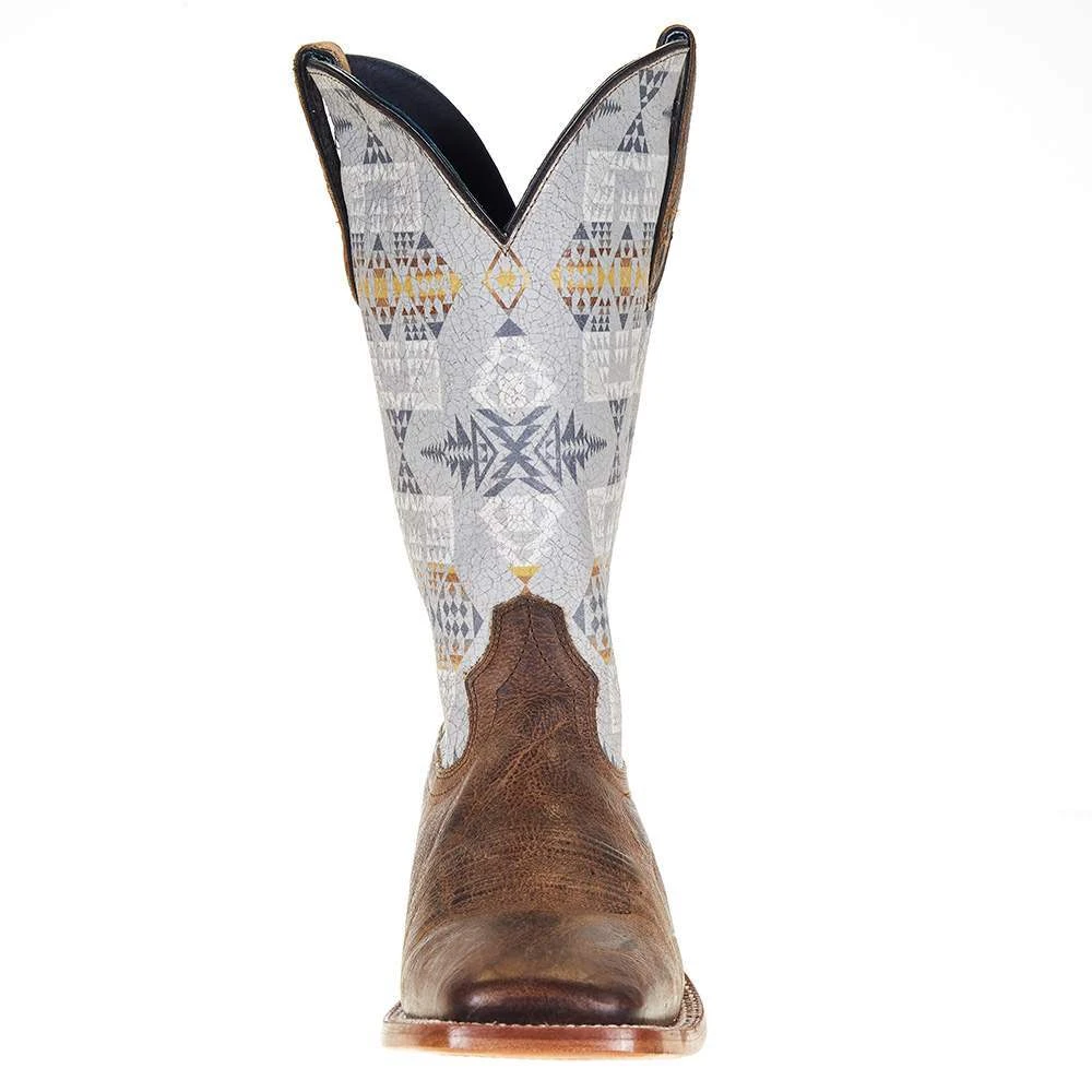 Ariat Men's Ariat Pendleton Circuit Noon Brown 13in. Arrowhead Top Square Toe Boot 4 Ariat Men's Ariat Pendleton Circuit Noon Brown 13in. Arrowhead Top Square Toe Boot - Image 2