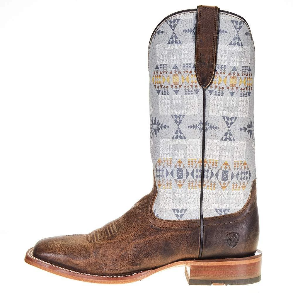 Ariat Men's Ariat Pendleton Circuit Noon Brown 13in. Arrowhead Top Square Toe Boot 5 Ariat Men's Ariat Pendleton Circuit Noon Brown 13in. Arrowhead Top Square Toe Boot - Image 3