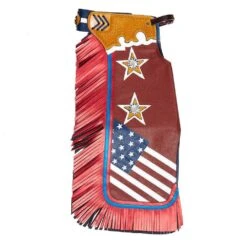 Jerry Beagley Braiding Co. Child/Peewee Chaps W/Flag -Western Cowboy Store 1003F 3