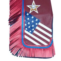 Jerry Beagley Braiding Co. Child/Peewee Chaps W/Flag -Western Cowboy Store 1003F 4