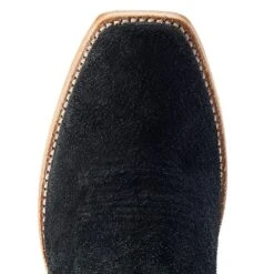 Ariat Men's Futurity Showman Black Roughout Turquoise Top Cowboy Boot -Western Cowboy Store 10044498 05