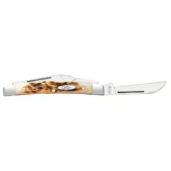 Case Amber Bone SS - Peach Seed Jig Small Congress -Western Cowboy Store 10723 C SP Knife 099 6468 SS SmallCongress PT03