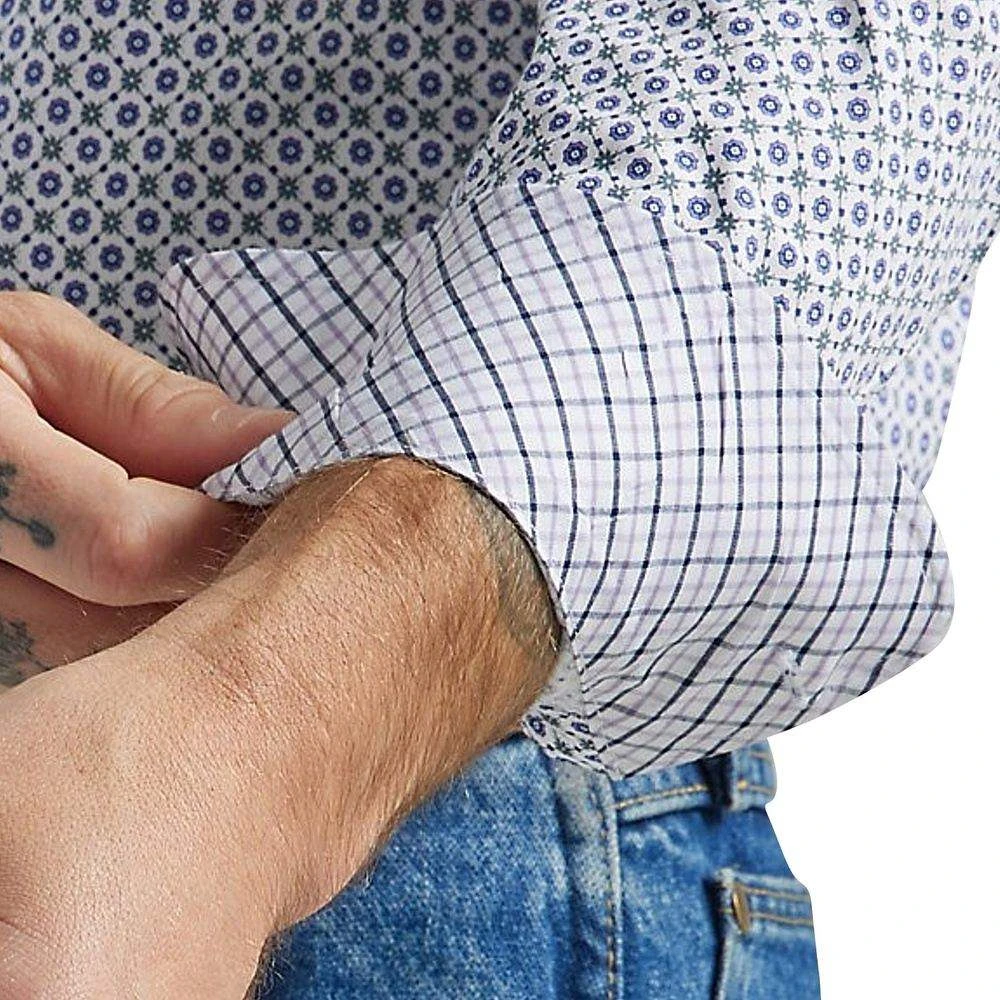 Wrangler Men's George Strait Purple Printed Button Down 4 Wrangler Men's George Strait Purple Printed Button Down - Image 2