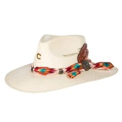 Charlie 1 Horse Navajo 3 3/4` Brim Aztec Band