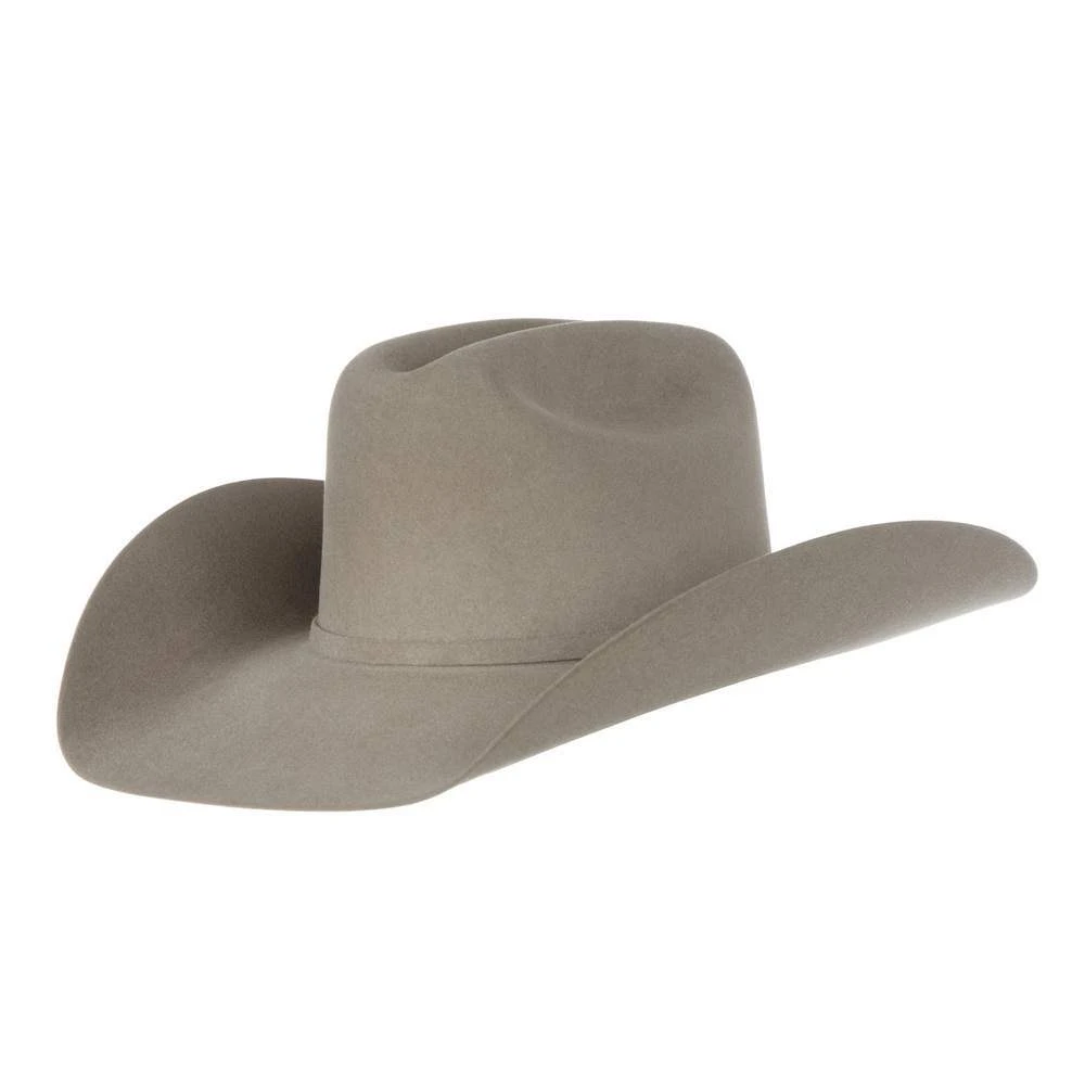 Resistol Resistol USTRC 6X Stone 4 1/4in. Brim Open Crown Felt Cowboy Hat 3 Resistol Resistol USTRC 6X Stone 4 1/4in. Brim Open Crown Felt Cowboy Hat