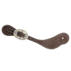 Martin Saddlery Chocolate Roughout Spur Straps With Guthrie Buckle