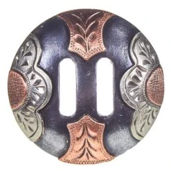 Wildfire Silver Slotted 1 1/2in. Copper Wheat Flower Concho