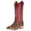 Macie Bean Women's Top Hand Tan Big Bass Red Top Cowgirl Boots