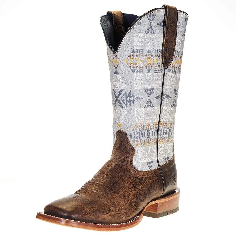 Ariat Men's Ariat Pendleton Circuit Noon Brown 13in. Arrowhead Top Square Toe Boot 3 Ariat Men's Ariat Pendleton Circuit Noon Brown 13in. Arrowhead Top Square Toe Boot