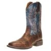 Ariat Men's Layton Weathered Chestnut 11in. Rail Blue Top Square Toe Boot -Western Cowboy Store 138236 default l