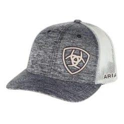 Ariat Heather Gray/Off White Shield Mesh Back Cap