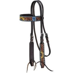 Tough 1 Sunflower And Buckstitch Browband Headstall
