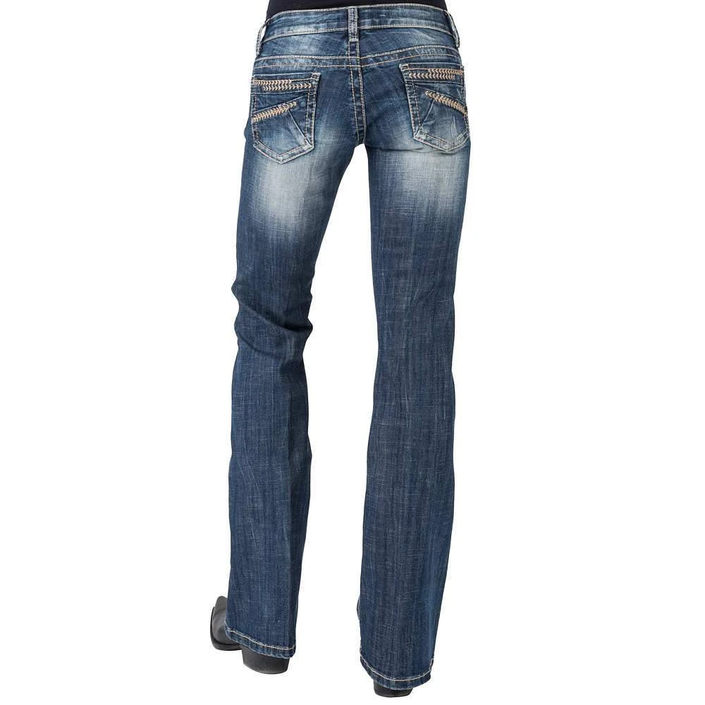Stetson Women's 816 Embroidered Pocket Classic Boot Cut Jean 3 Stetson Women's 816 Embroidered Pocket Classic Boot Cut Jean
