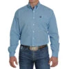 Cinch Men's Blue Printed Long Sleeve Buttondown -Western Cowboy Store 145267 default l