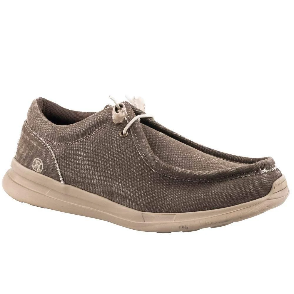 Roper Men`s Chillin Low Brown Canvas Chukka Slip On 3 Roper Men`s Chillin Low Brown Canvas Chukka Slip On