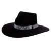 M&F Girls Pinch Front Black Fashion Hat 3 1/2` Brim -Western Cowboy Store 148587 default l