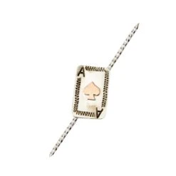 T5 Silver ACE Playing Card Double Ended Toothpick And Hat Accessory