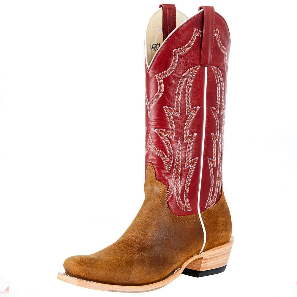 Macie Bean Womens TH Waxy Commander Red Top Boot M9501 3 Macie Bean Womens TH Waxy Commander Red Top Boot M9501
