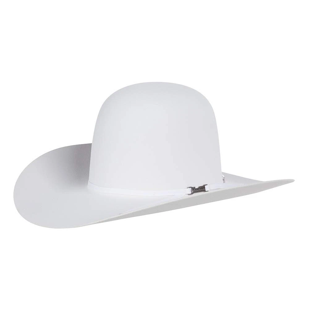 American Hats AHC 6X White 2 Cord White Band 4 1/4in. Brim Felt Hat 3 American Hats AHC 6X White 2 Cord White Band 4 1/4in. Brim Felt Hat