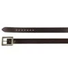 Women's Catchfly Dark Brown Leather Belt With Burnished Buckle -Western Cowboy Store 152054 default l