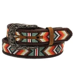 Women's Nocona Southwestern Pattern Beaded Belt