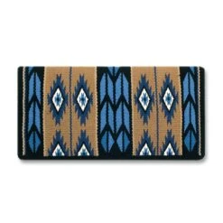 Mayatex Flying Eagle Blue Wool Saddle Blanket
