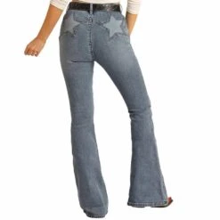Rock & Roll Denim Women's High Rise Star Back Flare Jeans -Western Cowboy Store 155848 default l 85b24df1 4568 4ac3 8631 08614890f75d