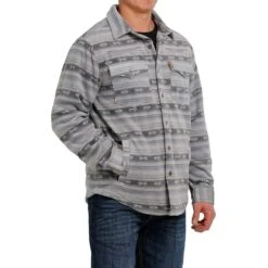 Cinch Men's Grey Pattern Jacket