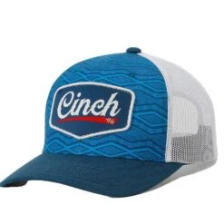 Cinch Blue Logo Patch Unisex Adjustable Back Cap