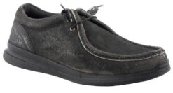 Roper Men`s Black Distressed Suede Lace Up Casual