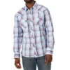 Wrangler Men's Fashion Snap Long Sleeve Shirt Chambray Blue -Western Cowboy Store 158755 default l