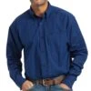 Ariat Men's Pro Series Gidion Classic Fit Long Sleeve Button Down Blue Shirt -Western Cowboy Store 160985 default l