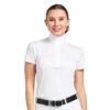 Ariat Women's Aptos White Short Sleeve English Show Shirt -Western Cowboy Store 161567 default l