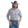 Wrangler Men's George Strait Purple Printed Button Down -Western Cowboy Store 162390 default l