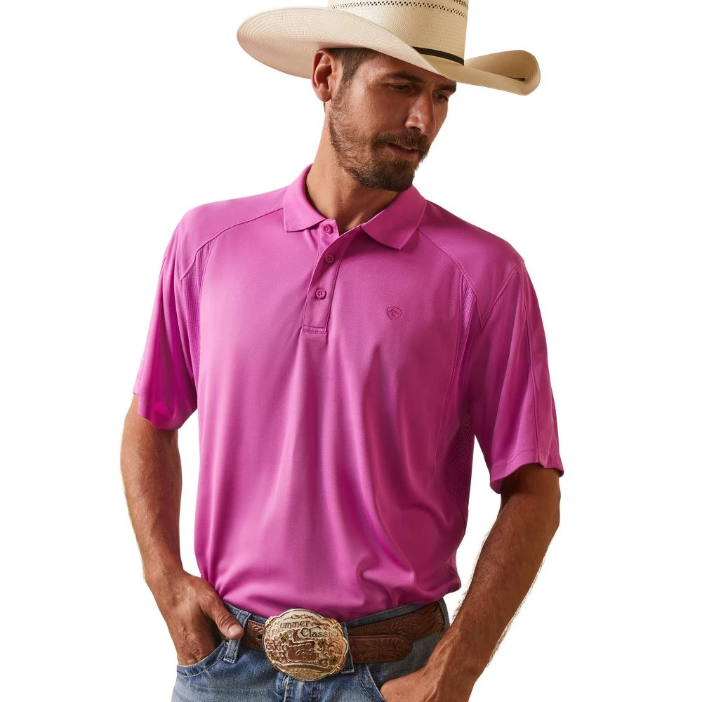 Ariat Men's Orchid AC Polo 3 Ariat Men's Orchid AC Polo