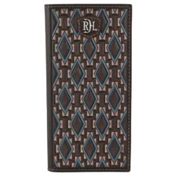 Mens Red Dirt Hat Co Rodeo Wallet Southwest Diamond Pattern