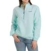 Cinch Womens Ladies Zip Light Blue Windbreaker Pullover -Western Cowboy Store 163147 default l