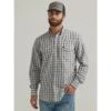 Wrangler Men's Performance Snap Long Sleeve Snap Shirt -Western Cowboy Store 163601 default l