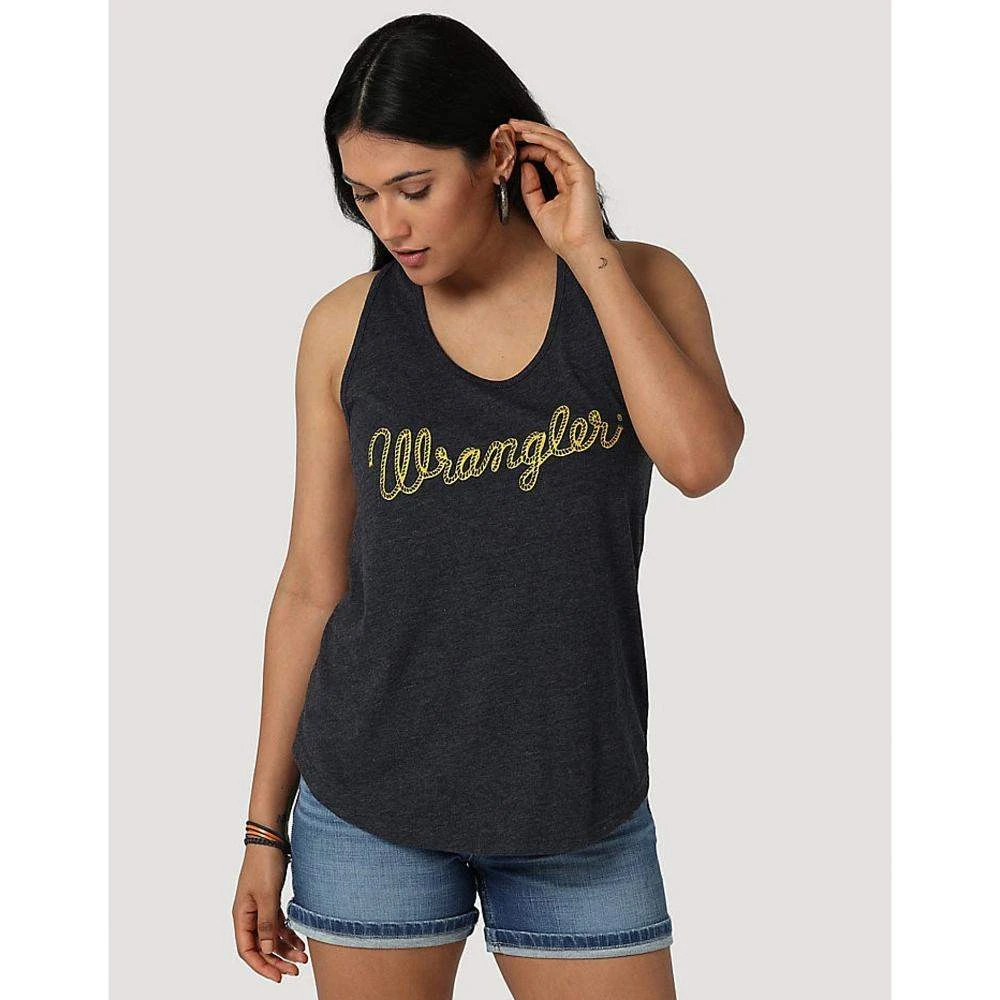 Wrangler Retro Women's Rope Logo Racerback Tank 3 Wrangler Retro Women's Rope Logo Racerback Tank