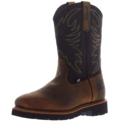 Weinbrennerusa Men's Thorogood Waterproof Square Toe Wellinton Crazyhorse Steel Toe Boot