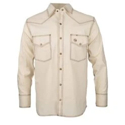 Western Welder Men's Yoke Triple Stitched Cotton Twill Welding Shirt