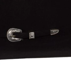 American Hats 200x Black 4 /4in. Brim Felt Cowboy Hat -Western Cowboy Store 200XBLKS42 4