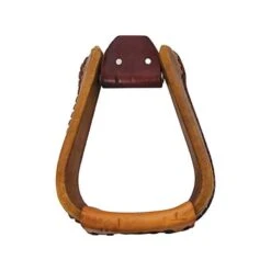 Martin Saddlery 3in Extra Wide Natural Rawhide Stirrup