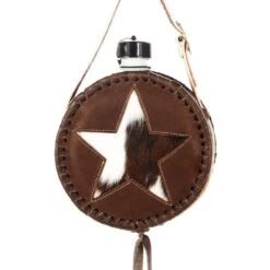 NRS Leather-Covered Canteen With Inlay 11 NRS Leather-Covered Canteen With Inlay -Western Cowboy Store 224173 710664