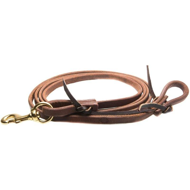 Nrs Tack 8 Ft. Oiled Harness Leather Flat Roping Reins 3 Nrs Tack 8 Ft. Oiled Harness Leather Flat Roping Reins